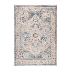 Vintage vloerkleed - Inspire Creme/Blauw No. 217 - sfeer