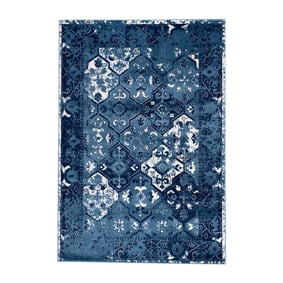 Vintage vloerkleed - Deep Tile  Blauw - product