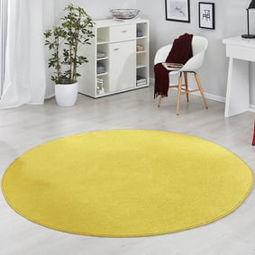 Rond vloerkleed - Fancy Geel