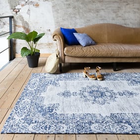 Vintage vloerkleed - Dreams Diep blauw