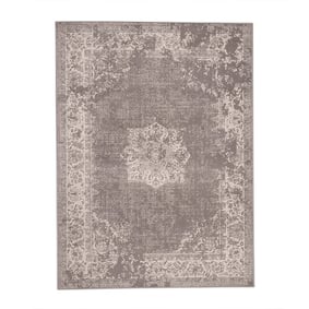 Vintage vloerkleed - Miracle Donkergrijs / Bruin - product