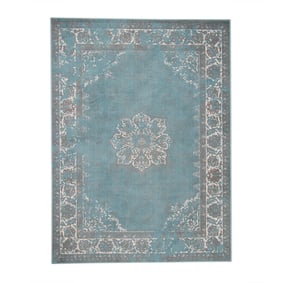 Vintage vloerkleed - Miracle Grijs/Blauw - product