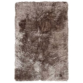 Hoogpolig vloerkleed - Love Shaggy Licht bruin - sfeer