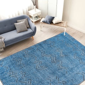 Vintage vloerkleed - Antica 325 Blauw