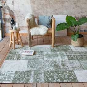 Patchwork vloerkleed - Dreams Groen