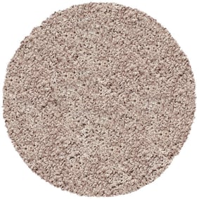 Rond Hoogpolig Vloerkleed - Twilight Beige 6611