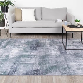 Modern vloerkleed - Strength Grijs/Groen