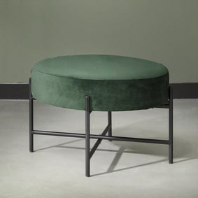 Velvet poef – Mesa Groen