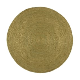 Jute vloerkleed - Fair Rond Groen - product