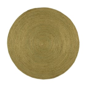 Jute vloerkleed - Fair Rond Groen - sfeer