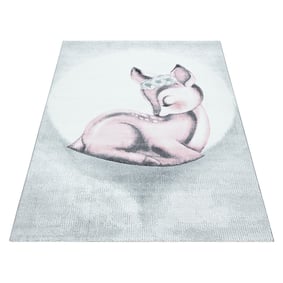 Kindervloerkleed - Bambi Hert Roze - sfeer