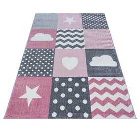 Kindervloerkleed - Ava Multi/Roze - sfeer