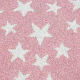 Rond Kindervloerkleed - Bambi Ster Roze - product