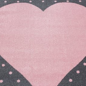 Rond Kindervloerkleed - Bambi Hart Roze - sfeer