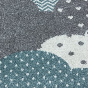 Rond Kindervloerkleed - Bambi Wolken Blauw - product