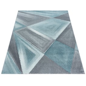 Modern Vloerkleed - Brick Blauw 1130 - sfeer