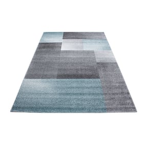 Modern vloerkleed - Lucca Blauw 1810 - product