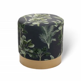 Velvet poef – Beau Deluxe Bananenblad