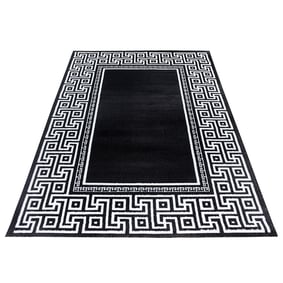 Modern vloerkleed - Jena Zwart 9340 - sfeer