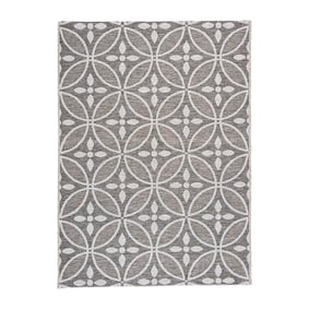 Buitenkleed - Summer Pattern Grijs - sfeer