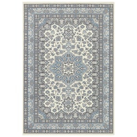 Perzisch tapijt - Mirkan Parun Blauw/Creme - product