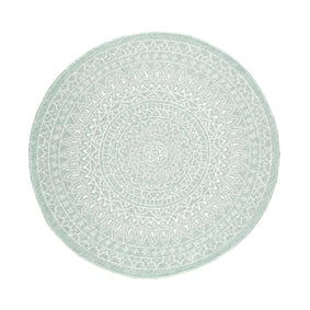 Rond Buitenkleed - Summer Azteca Mint - sfeer