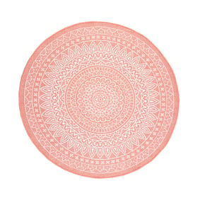 Rond Buitenkleed - Summer Azteca Roze - product