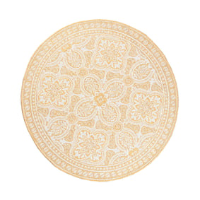 Rond Buitenkleed - Summer Oriental Geel - sfeer