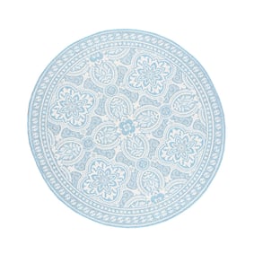 Rond Buitenkleed - Summer Oriental Lichtblauw - sfeer
