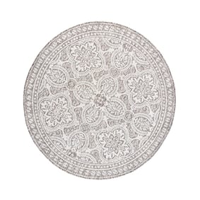 Rond Buitenkleed - Summer Oriental Lichtgrijs - sfeer