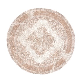 Rond Vintage vloerkleed - Admire Taupe - product