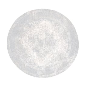 Rond Vintage vloerkleed - Admire Lichtgrijs - product