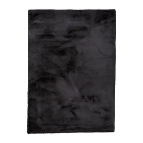 Zacht Hoogpolig vloerkleed - Comfy Supreme Zwart - sfeer