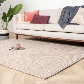 Wollen vloerkleed - Brilliant Beige/Zand