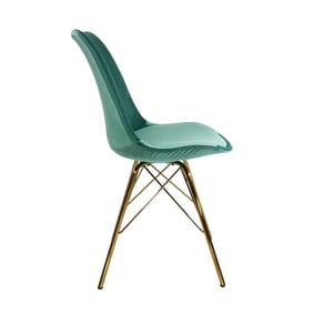 Stoel Velvet Mintgroen - Goud frame - sfeer