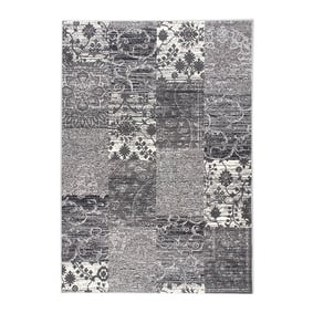 Patchwork vloerkleed - Famous Grijs - product