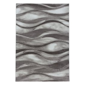 Modern vloerkleed - Streaky Current Bruin/Beige - product