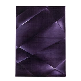 Modern vloerkleed - Streaky Design Paars - sfeer