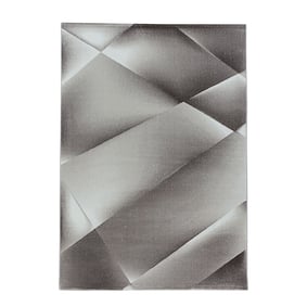 Modern vloerkleed - Streaky Design Bruin - sfeer