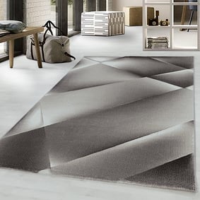 Modern vloerkleed - Streaky Design Bruin