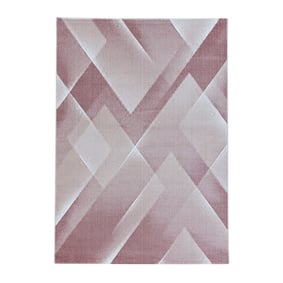 Modern vloerkleed - Streaky Lines Roze - product