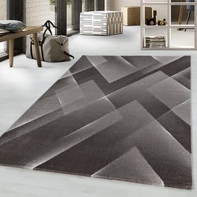 Modern vloerkleed - Streaky Lines Bruin