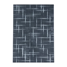 Modern vloerkleed - Streaky Skretch Grijs/Wit - product