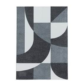 Retro vloerkleed - Stencil Forms Antraciet/Grijs - product
