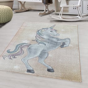 Kindervloerkleed Unicorn - Fleurtje Geel