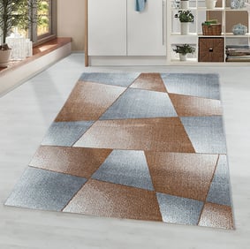 Laagpolig vloerkleed - Smoothly Design Bruin/Grijs