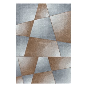 Laagpolig vloerkleed - Smoothly Design Bruin/Grijs - sfeer