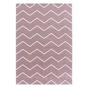 Bungalow Oeps Port Laagpolig vloerkleed - Smoothly Weave Roze Wit - Volero