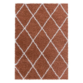 Berber vloerkleed - Agadir Lines Terra/Creme - product