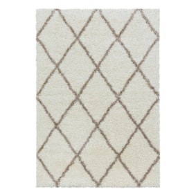 Berber vloerkleed - Agadir Lines Creme/Beige - sfeer